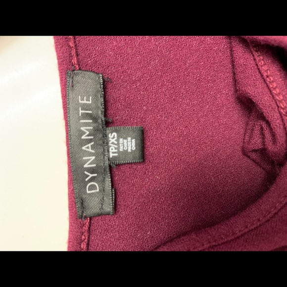 Dynamite maroon top - Picture 3 of 3